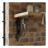 Cast Iron Shelf Bracket Rustic Decor Vintage Shelf Support for Kitchen, DIYers
