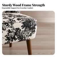 Upholstered Single Armchair Cozy Cushioned Accent Chair Soft Texture
