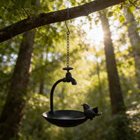 Faucet Bird Feeder Decorative Outdoor Decor Weather-Resistant for Garden, Yard