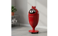 Standing Trash Can with Lid Large Capacity Decorative Bowknot Wastebasket