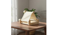 doubleUse Bird Nest Feeder Aesthetic Wooden Bird Hammock and Boredom Wooden Perch for Parrots, Small Birds, Garden