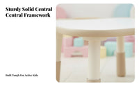 Adjustable Table and 2 Chairs Set Double Seating for Classroom, Living Room