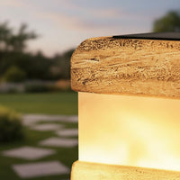 Sunstone Light LED Square Stone Lamp Environmentally Conscious for Yard