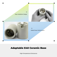E40 ceramic holder for mining use