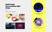 App-controlled RGB car door light