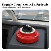 Flame-Retardant Housing Double-Pole Switch Disconnect Switch 12V 24V Mounting Holes