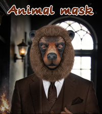 Halloween Animal Masks - Sheep and Brown Bear EVA Cartoon Costume Masks