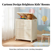 Rolling Storage Bin Large Capacity Wheeled Toy Barrel sturdyDuty for children' Room