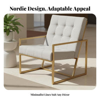 Upholstered Single Sofa Nordic Design Oversized Comfy Armchair Modern Minimalist Comfortable for Business Owners, Reception Area
