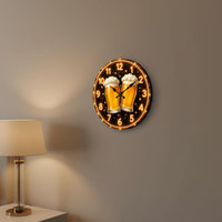 Beer Mug Wall Clock Silent Movement Beer Themed Clock Accurate Timekeeping