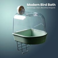 Bird Bath Tub Pet Bird Bath Box, Hanging Bathtub Bird Cage, Bath Cage for Parrot Owners, Bird Bath C - Image 7