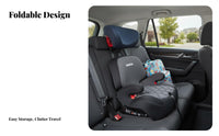 Portable High-Back Booster Foldable Design Child Car Seat Slim Profile