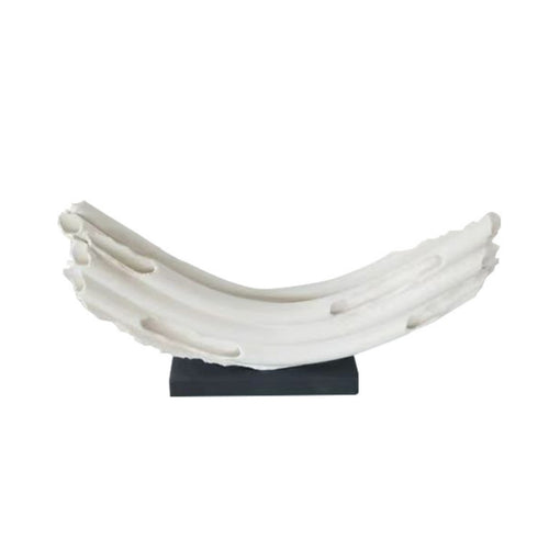 Arched Sculpture with Base Modern Tabletop Sculpture Abstract for Living Room