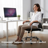 Mesh Back Swivel Chair Support Office Furniture Sturdy Frame for Students