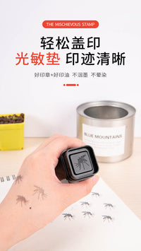 Funny Mosquito Stamp for Check-in and Sign-in