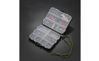 Compartmented Tackle Box with Transparent Lids Clear Fishing Tackle Box with Accessories Organized for Travel
