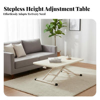 elevateTop Coffee-to-Dining Table Height-Adjustable transformable elevateTop Coffee Table multi-functionalUse Home Furniture for Families, Homeowners, Living Room