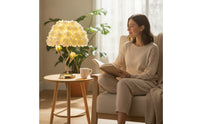Floral Rose Flower Table Lamp Warm Light Rose Flower Lamp Decorative Romantic for Bedroom, Bedside, Living Room, Wedding