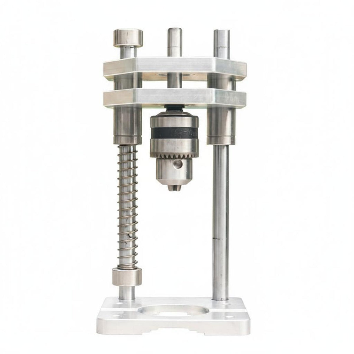 Drill Stand with Aluminum Base Precision Electric Drill Stand Metal Vertical Frame for Workshop