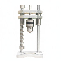 Drill Stand with Aluminum Base Precision Electric Drill Stand Metal Vertical Frame for Workshop