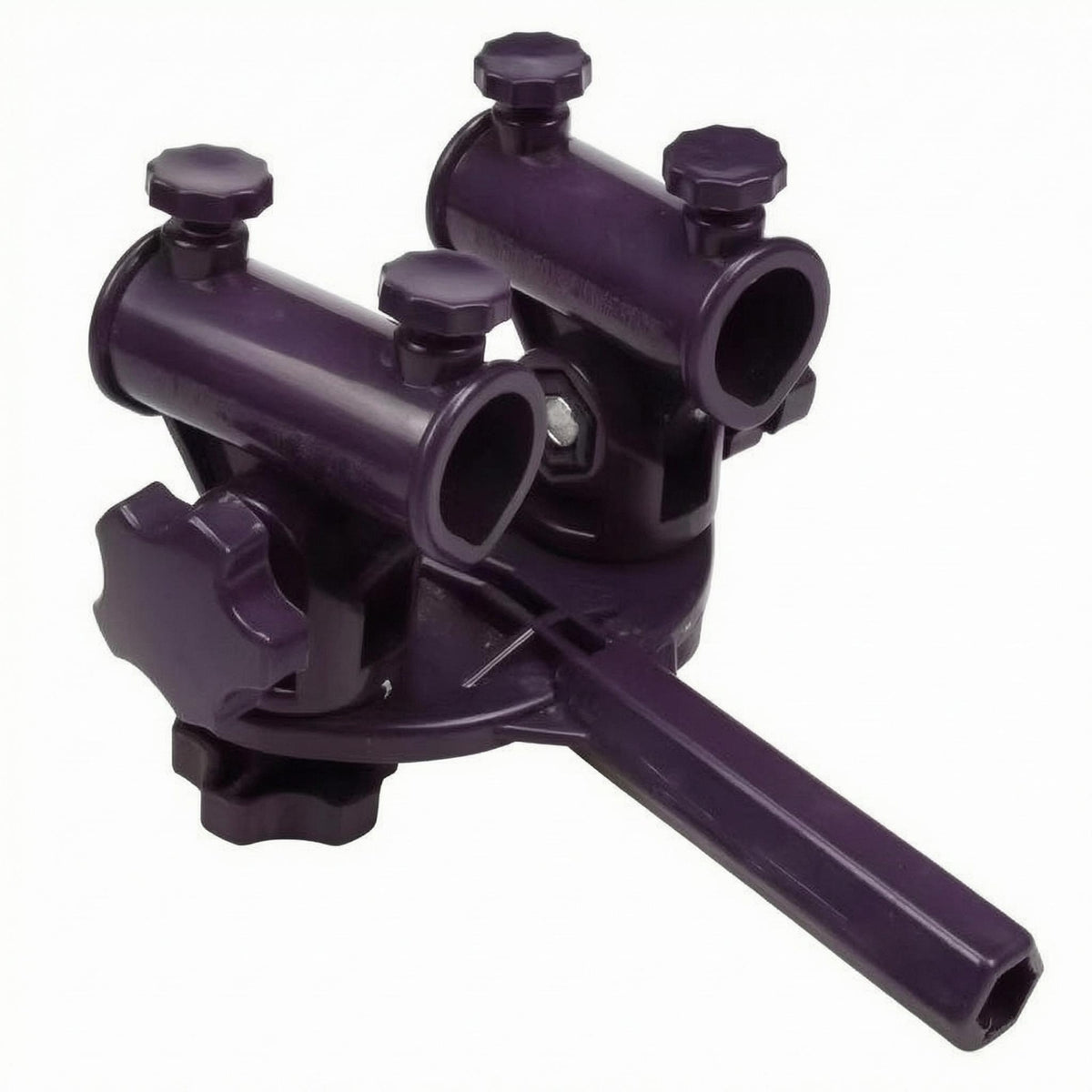 Double Rod Holder Bracket Two Tube Fishing Chair Rod Holder Adjustable Angle Fishing Pole Organizer