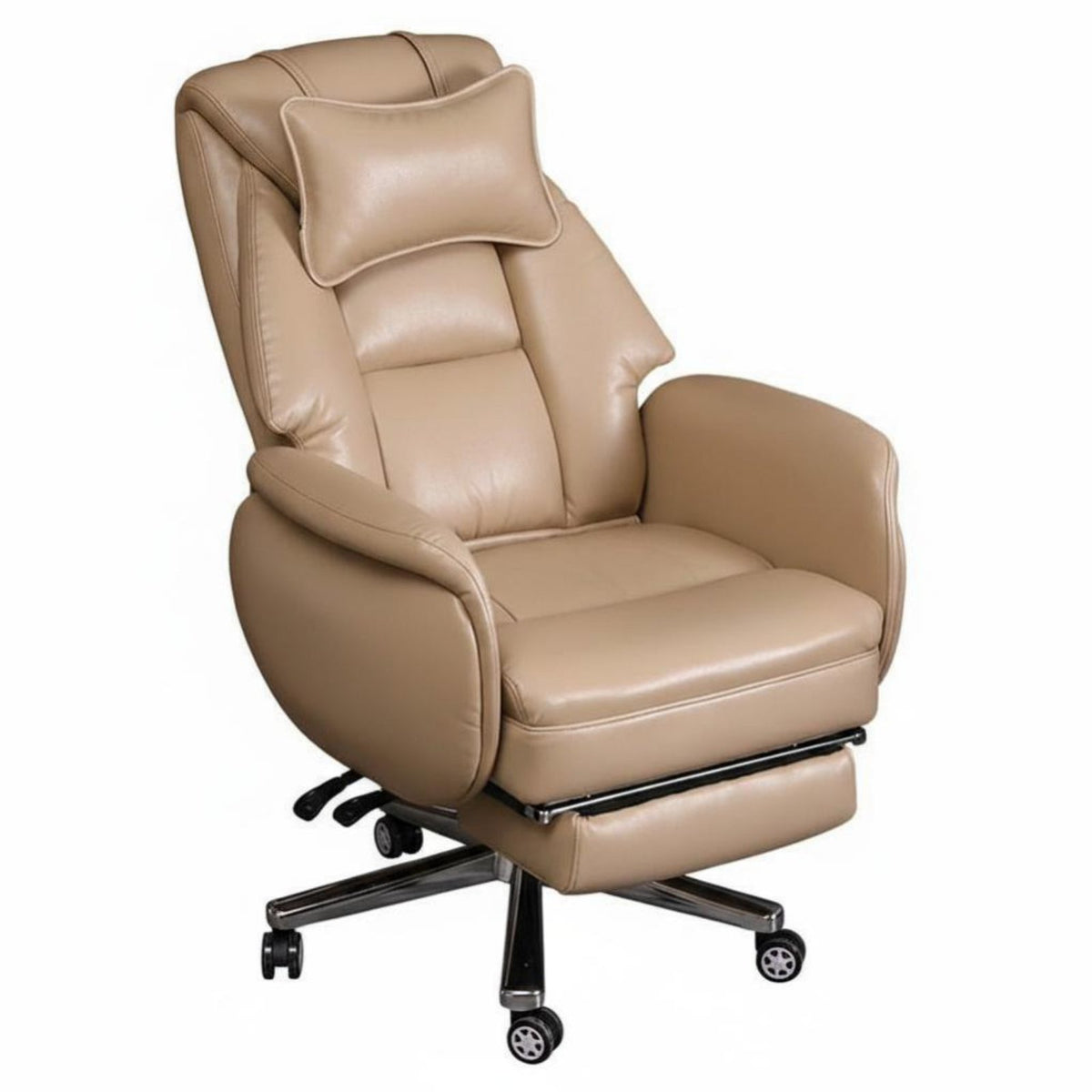 Reclining Computer Chair Support Padded Armrests for Executives, Students