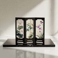 Acrylic Folding Screen Chinese Design Decorative Tabletop Screen 3D Design