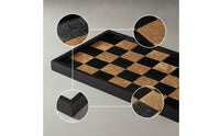 Checkerboard Tray Matte Black Rectangular Tray Shallow for Shelves