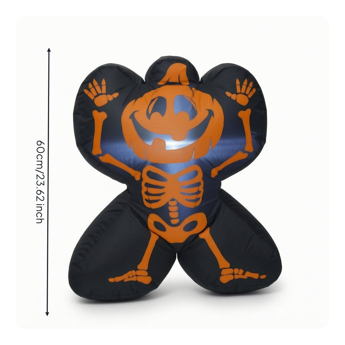 Standing Inflatable Skeleton Seasonal Halloween Inflatable Inflate Party Decor for Patio