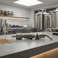 Kettle Valve Kit with Hose Barb Threaded for Homebrewers