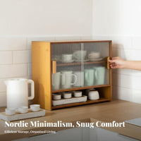 Multi-Compartment Desk Shelf Tiered Design Desktop Organizer space-efficient Size