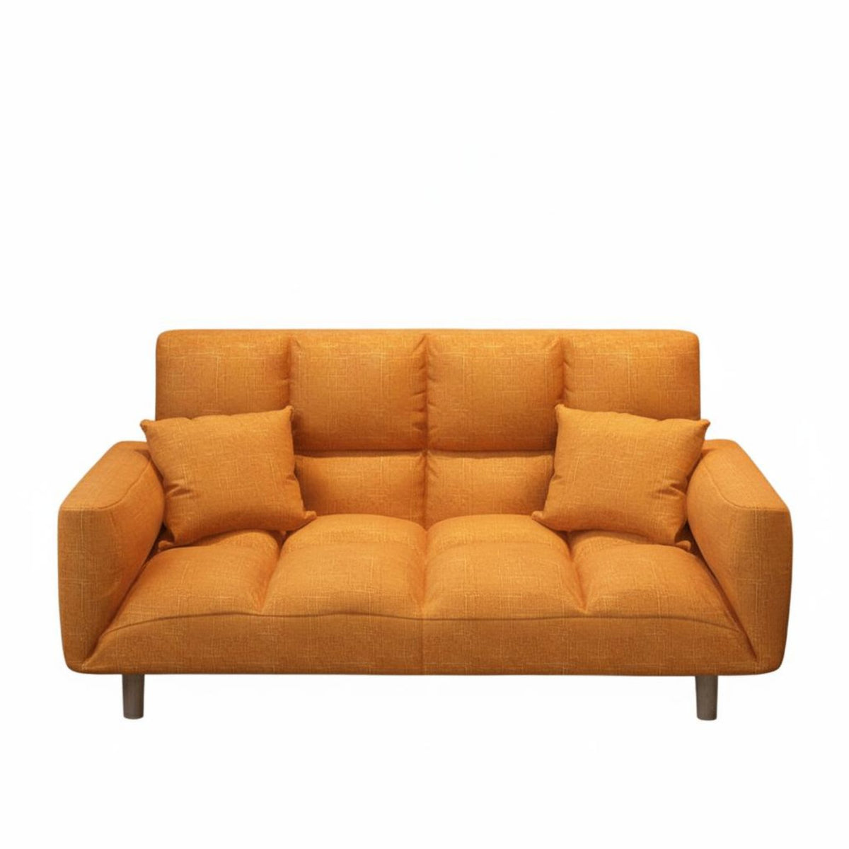 Two-Person Folding Sleeper Sofa Space-Saving Convertible Folding Sofa Bed Firm Foam Adjustable Sleeper Loveseat for Small Apartment Dwellers