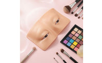 Silicone Makeup Practice Face Panel Flat Makeup Training Face Panel Beauty Tool Skin-Toned Easy to Clean