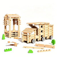 Luban Mortise and Tenon Building Blocks Wooden DIY Educational Toy for Kids
