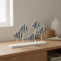 Striped Marine Creature Tabletop Ornament Handmade House Decoration Detachable