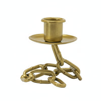 Industrial Style Candlestick Wrought Iron Art Suspended Chain Candle Holder Unique Centerpiece House Decoration for Living Room