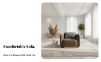 sweepingd Sectional Sofa Light Luxury Design Reception Seating Modern Design No Assembly Required for Homeowners, Sales Office