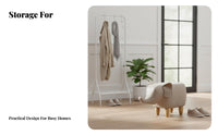 Elephant-Shaped Ottoman creature Design Padded Footrest Non-Slip Feet for Bedroom