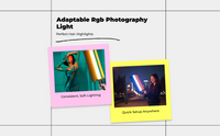Dimmable rechargeable RGB LED light