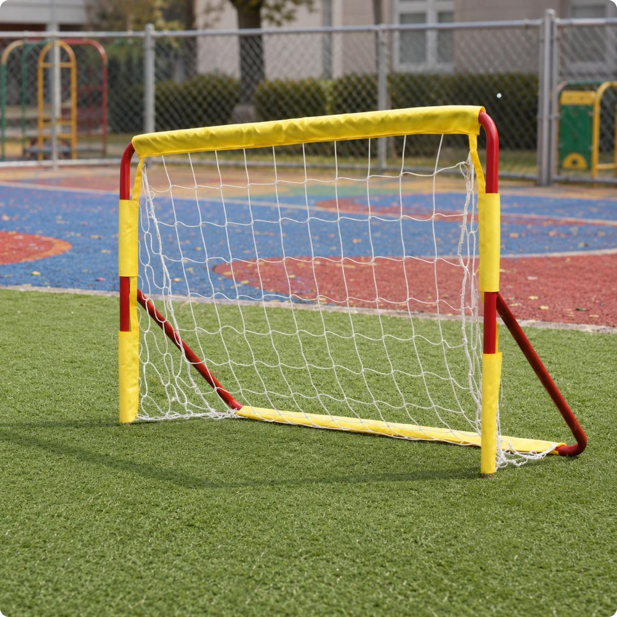 Soccer Goal Rectangular Frame Outdoor Soccer Goal White Netting