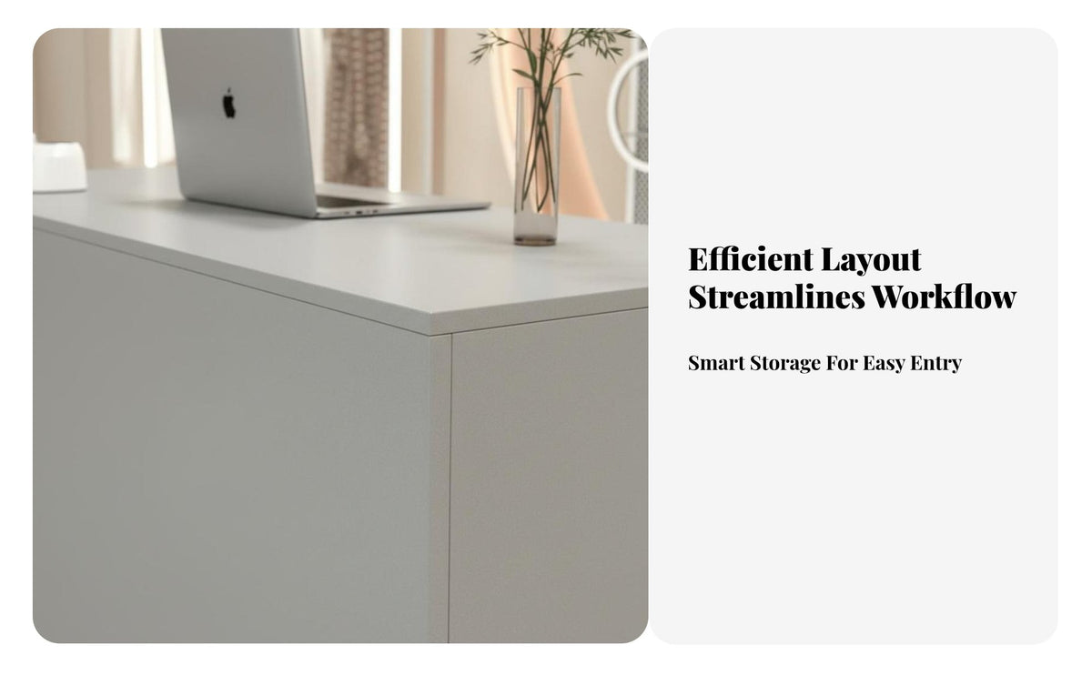 Modern Front Desk Easy to Clean Retail Store Ier Counter Sturdy and Sturdy Salon Reception Desk for Small Business Ownersiers, Lobby, Hotel