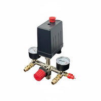 90-125 PSI Single Port Pressure Switch Bracket with Ball Valve Air Pressure Switch Assembly Quick Installation Power Equipment