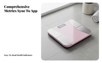 Smart Body Adipose Scale APP Support Body Adipose Scale High Precision Sensors for Fitness Enthusiasts, Families, Home Gym, Bedroom