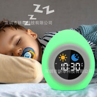 跨境新款睡眠训练闹钟灯USB充电床头伴睡白噪音睡眠辅助夜灯