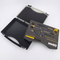 Fly-Tying Tool Kit Tailored Storage Fly Tying Tools Metal Fishing Supplies
