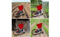 Manual Seeder with Growth Additive Distributor Chain-Driven Seeder with Growth Additive Distributor Wheeled Push-Type Row Planter for Farmers, Farm