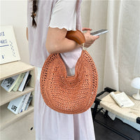 High-End Handwoven Beach Bag, Large Capacity, Shoulder Bag, Summer Style