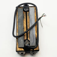 6-String Open Bass Pickup, 75mm Pole Spacing, Dual Coil, 4-Conductor Wiring
