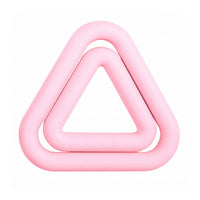 Silicone Iron Dumbbell Smooth Surface Triangular Dumbbell Rounded Corners Exercise Equipment for Pilates