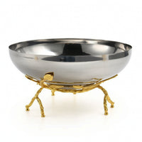 Decorative Bowl with Stand Elegant Serving Dish with Stand Modern for Entryway Console